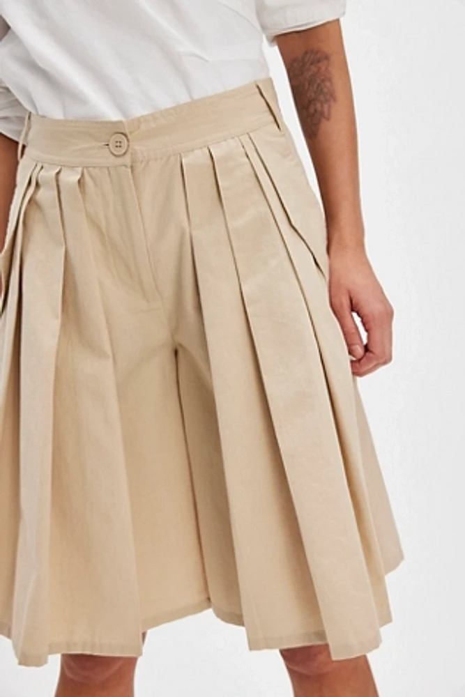 City Everly Linen Trouser Shorts