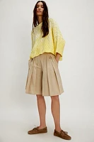 City Everly Linen Trouser Shorts