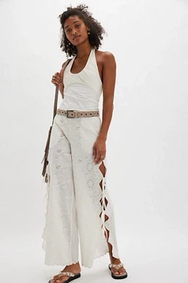 Nigel Preston Side Tie Eyelet Pants