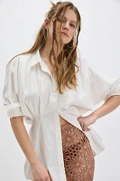 Norma Kamali Obie Lace Long Skirt