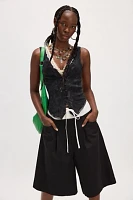 Woodrose Deli Contrast Waist Baggy Shorts