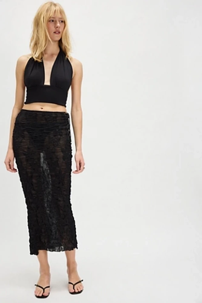 ESTHE Jacquard Maxi Skirt