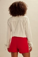 DONNI. The Stripe Eco-Terry Shorts
