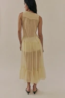 ESTHE Chiffon V-Neck Midi Slip