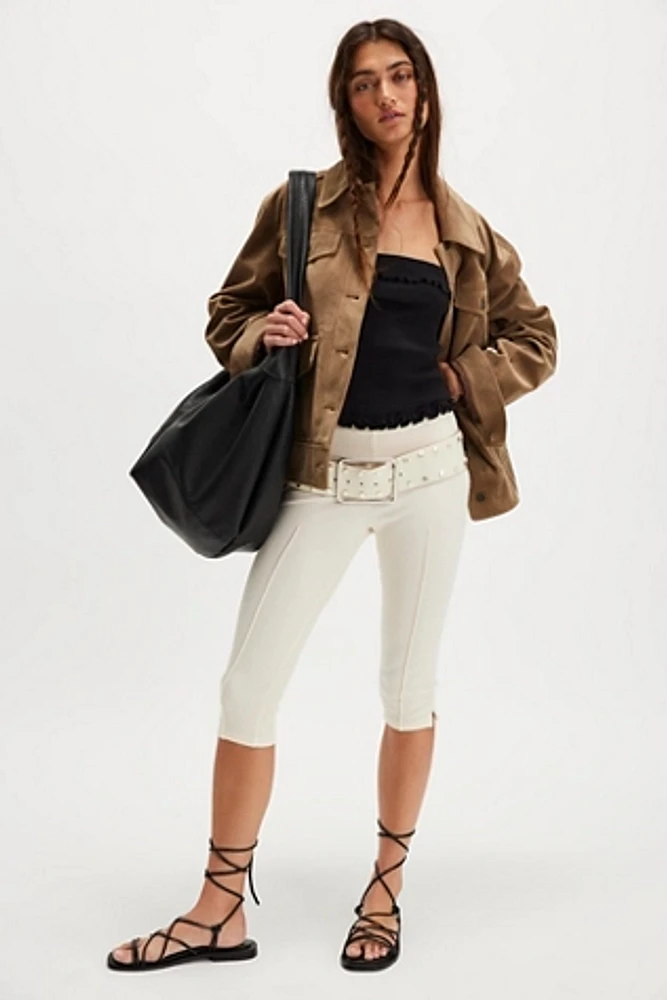 DONNI. The Rib Pedal Pusher Capris