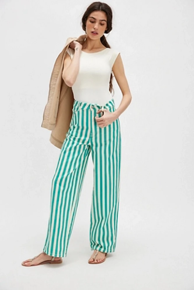 The Tiny Big Sister Striped Berta Long Jeans