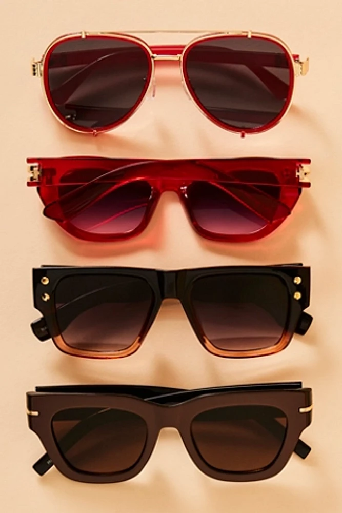Jackson Two Tone Square Sunglasses
