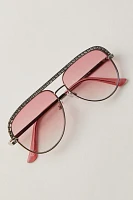Eclipse Metal Aviator Sunglasses