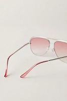 Eclipse Metal Aviator Sunglasses