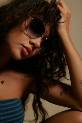 Alma Oversized Aviator Sunglasses