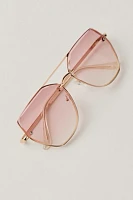 Alma Oversized Aviator Sunglasses