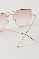 Alma Oversized Aviator Sunglasses