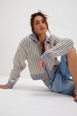 We The Free Cotton Collared Cardi