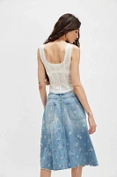 We The Free Daisy Mae Embroidered Skirt