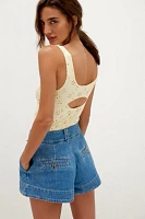 We The Free Marina Denim Trouser Shorts
