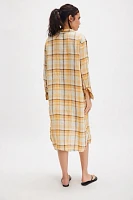 CP Shades Elle Plaid Midi Top