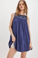 Darlin' Daisy Embroidered Mini Dress