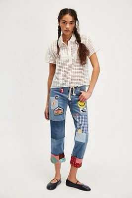 Riley Vintage Patched Party Jeans