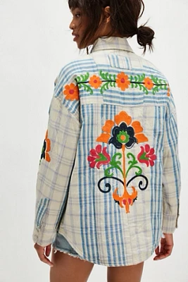 We The Free Embroidered Sashiko Shirt