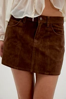 We The Free Light Side Vegan Suede Mini Skirt