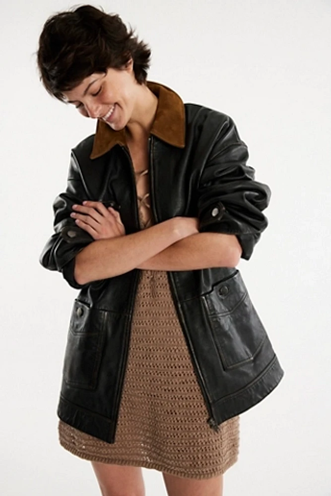 We The Free Easy That Leather Jacket