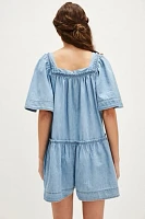 County Line Denim Romper