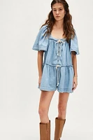 County Line Denim Romper