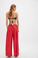 Paige Pleated Pull-On Trousers