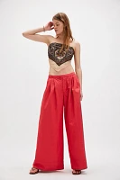 Paige Pleated Pull-On Trousers