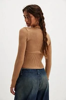 Frankies Bikinis x Bella Hadid Texas Cloud Knit Cardigan