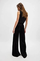 Norma Kamali Boyfriend Velour Elephant Pants