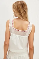 Frankies Bikinis Heirloom Poplin Top