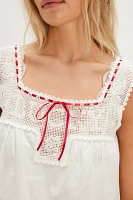 Frankies Bikinis Heirloom Poplin Top