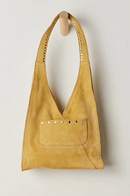 Knox Studded Suede Shoulder Bag