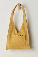 Knox Studded Suede Shoulder Bag