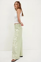 We The Free Breezy Denim Printed Pull-On Jeans