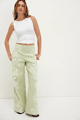 We The Free Breezy Denim Printed Pull-On Jeans