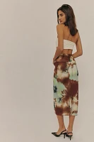 Sunset Mesh Midi Skirt