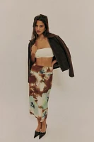 Sunset Mesh Midi Skirt
