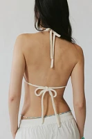 Anna Sui Cabana Terry Bikini Top