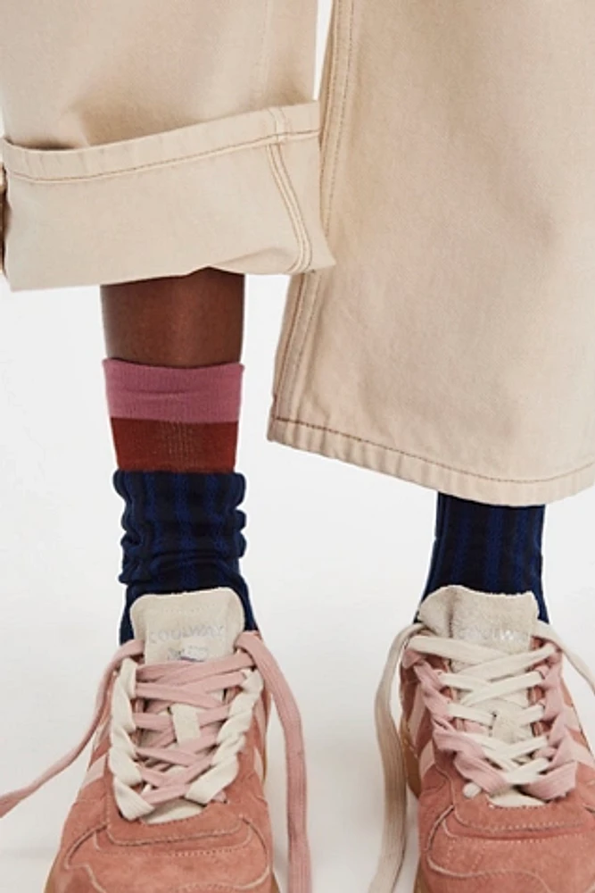 Exquisite J Colorblock Socks