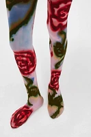 Legssss Hand-Dyed Floral Tights