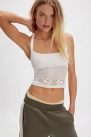 Frankies Bikinis Orchard Crochet Halter Cami