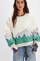 Tricia Fix Cozy Camden Mountain Scene Sweatshirt