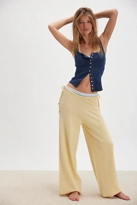Frankies Bikinis Breeze Low-Rise Knit Pant