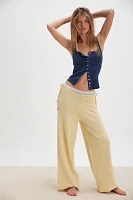 Frankies Bikinis Breeze Low-Rise Knit Pant