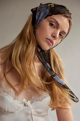Helena Floral Chiffon Hair Scarf