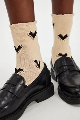 Cupids Bow Knit Socks