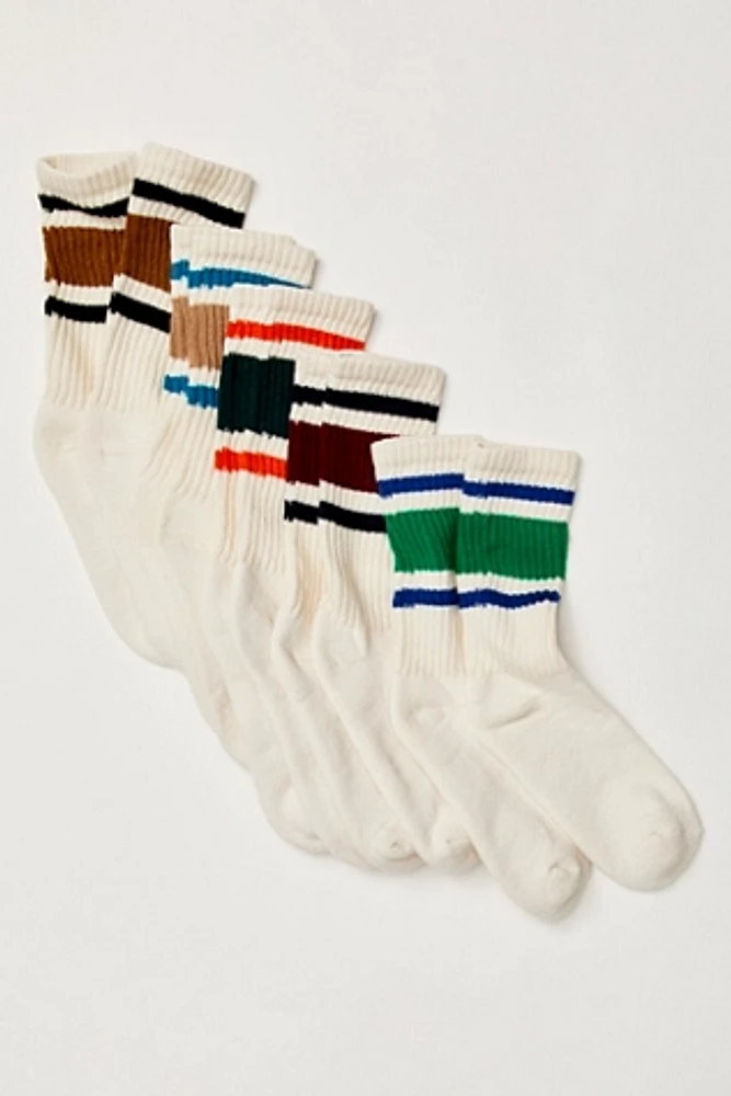 Classic Retro Socks, 5 Pack