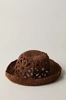 Cut-Out Daisy Straw Hat